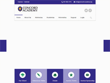 Tablet Screenshot of concord-academy.org